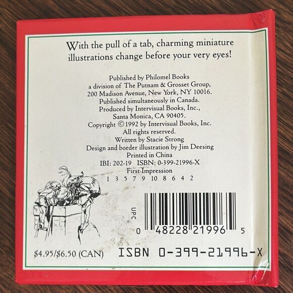 Vtg 1992 Ernest Nister’s Santa’s Surprises small book with changing pictures - Picture 2 of 11